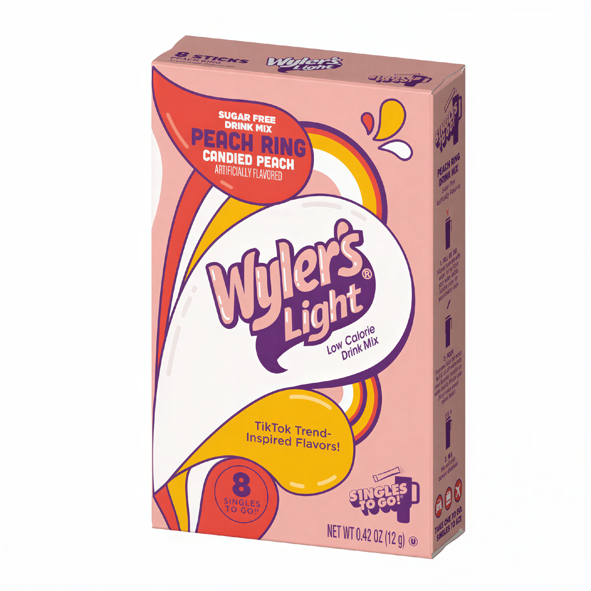 Wyler's Light Watertok Peach Ring Singles To Go (12g)