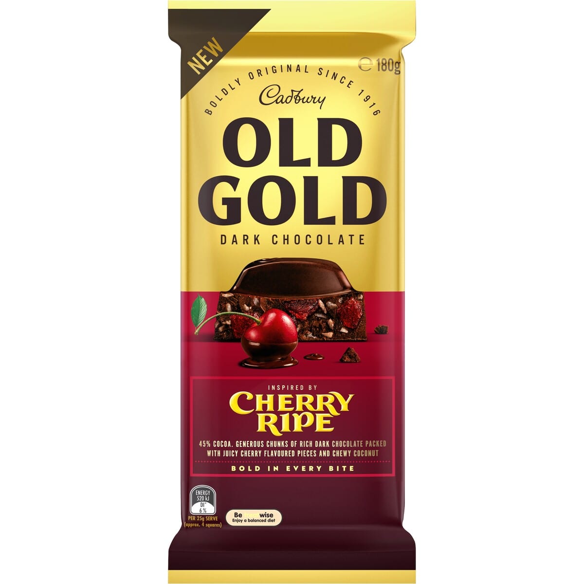 Cadbury Old Gold Cherry Ripe (180g)