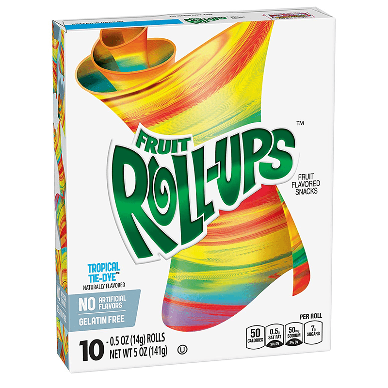 Fruit Roll-Ups Tropical Tie Dye (141g)