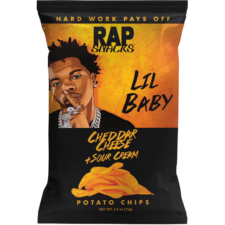 Rap Snacks Lil Baby Cheddar Cheese & Sour Cream (71g)