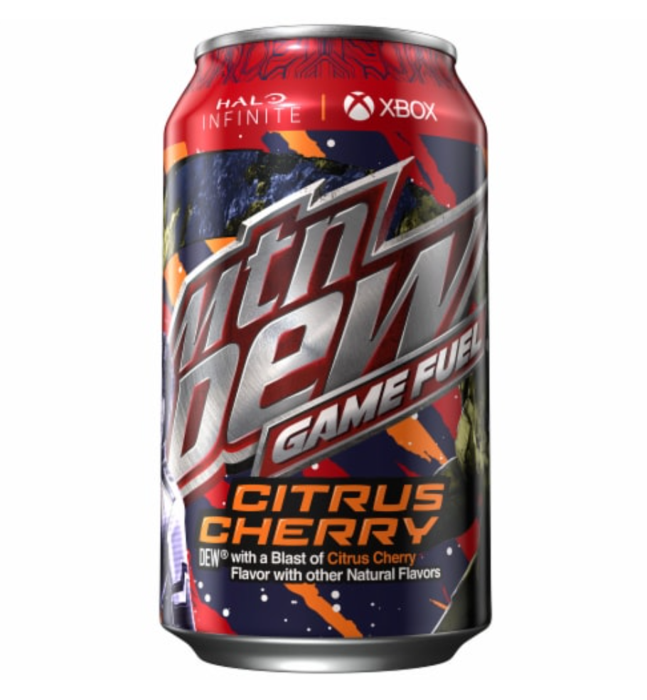 Mountain Dew Game Fuel Citrus Cherry Case of 12 (355ml x12)