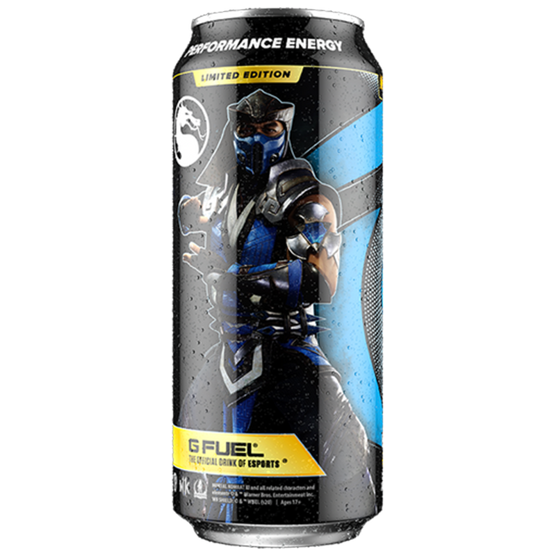G FUEL Mortal Kombat Ice Shatter Blueberry Lemon Flavour Energy Drink (473ml)