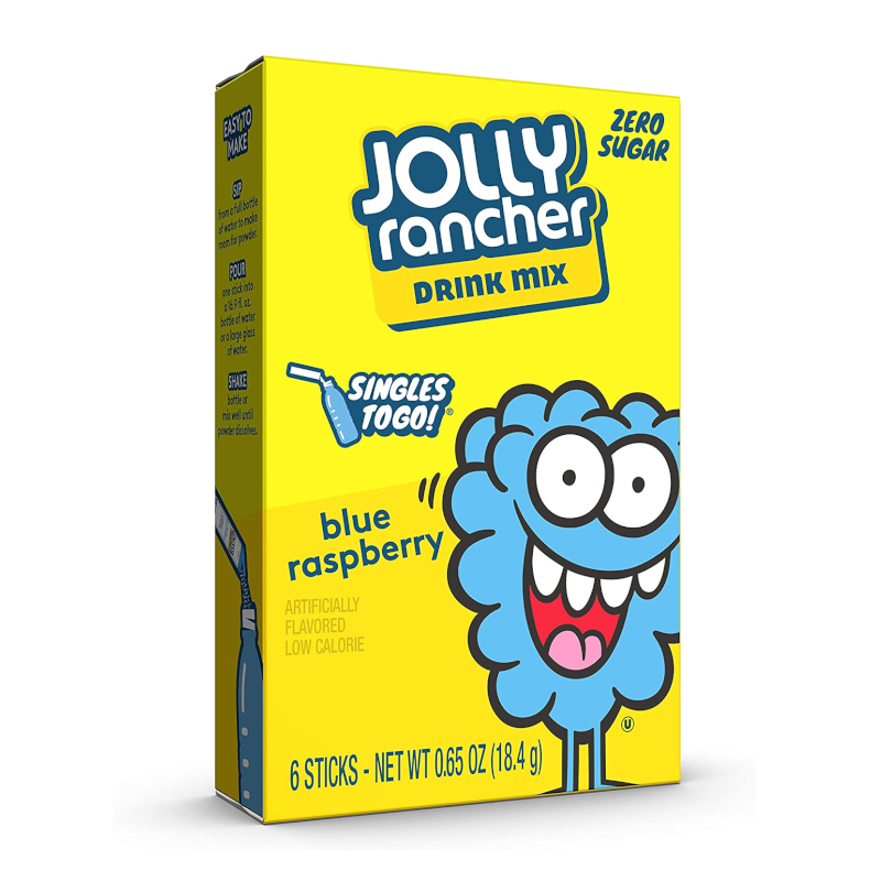 Jolly Rancher Blue Raspberry Singles to Go 6 Pack (18.4g)