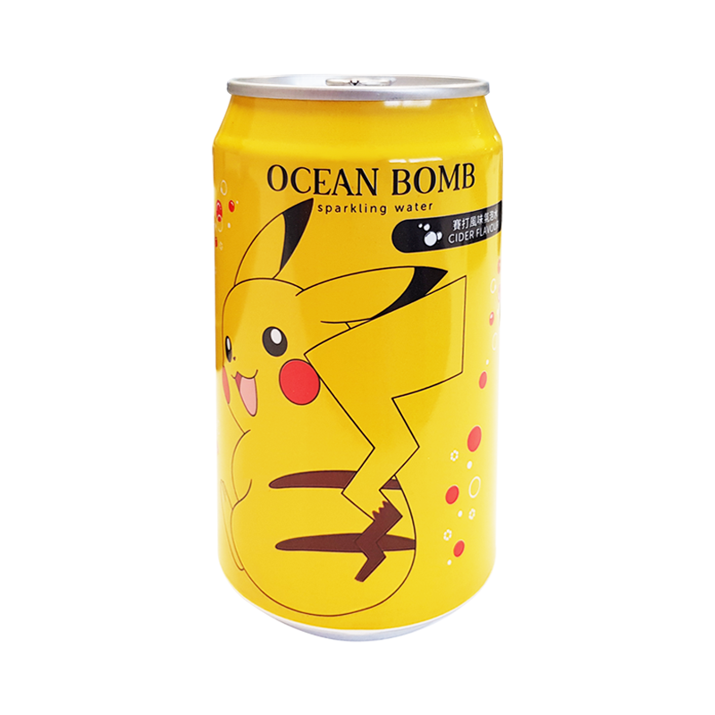 Ocean Bomb Pokemon Pikachu Apple Cider Flavour Sparkling Water (330ml)