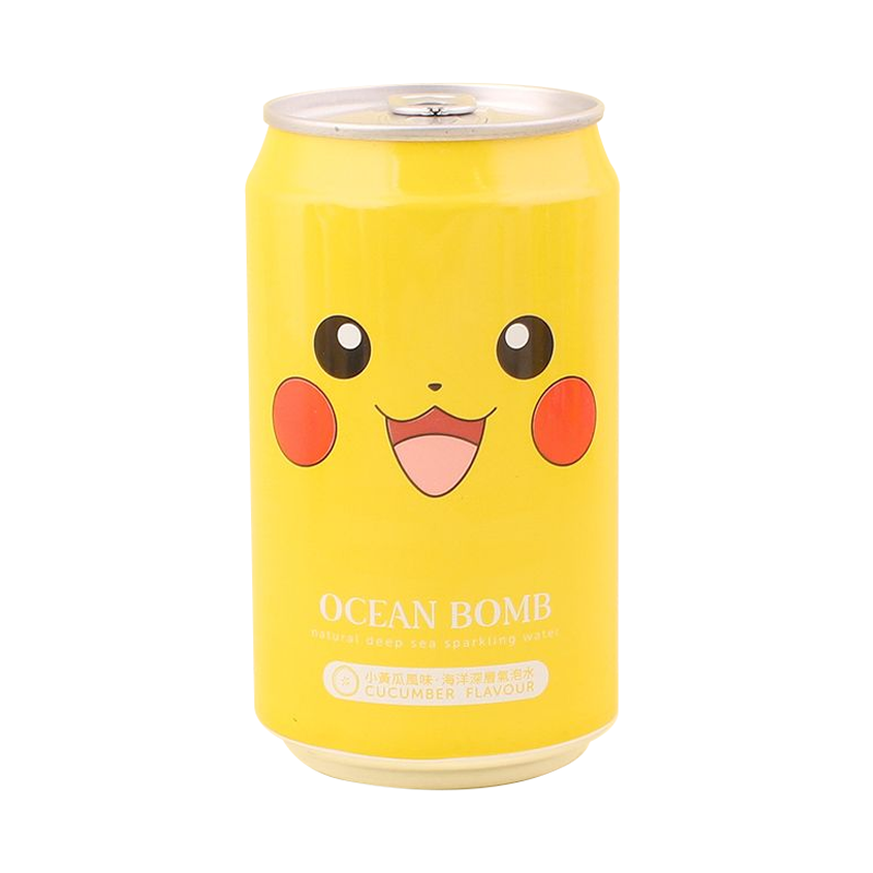 Ocean Bomb Pokemon Pikachu Cucumber Flavour Sparkling Water (330ml)