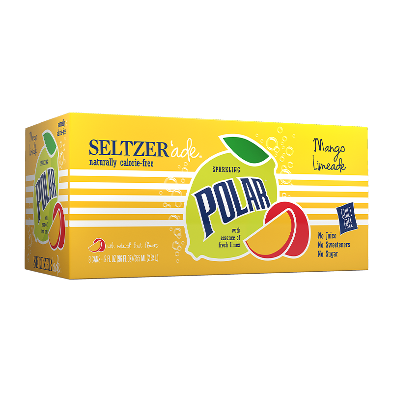 Polar Seltzer'Ade Mango Limeade Case of 8 (8 x 355ml)