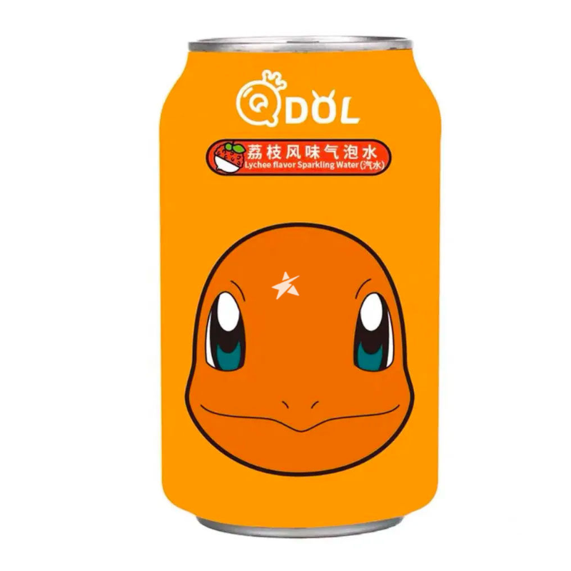 Pokemon Charmander Lychee Flavour Sparkling Water (330ml)