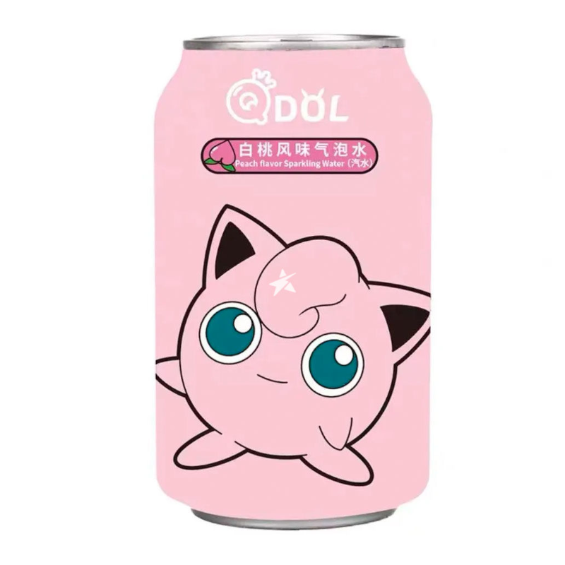 Pokemon Jigglypuff Peach Flavour Sparkling Water (330ml)