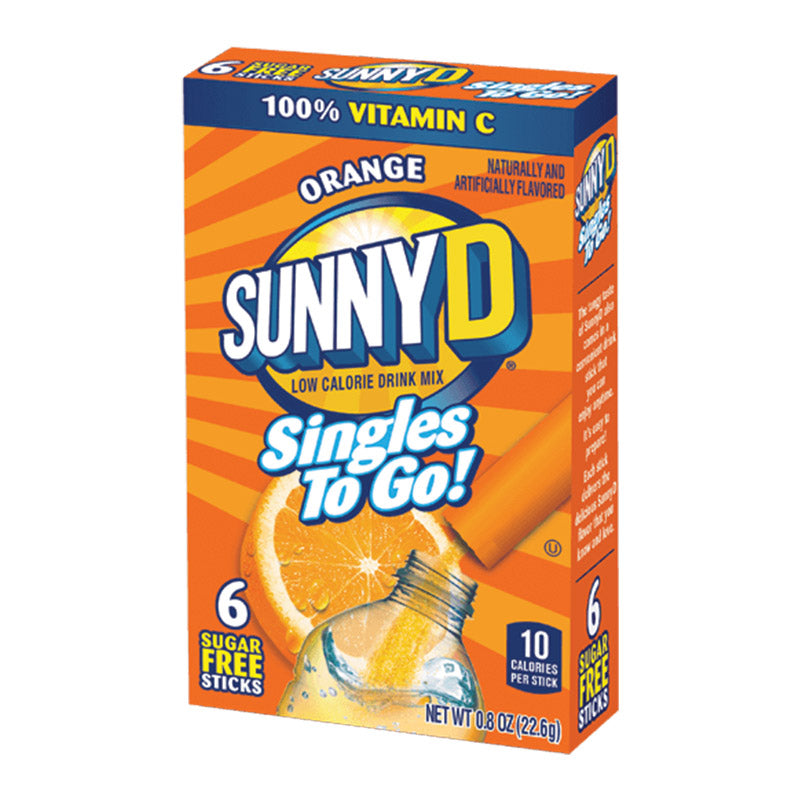Sunny D Orange Drink Mix Singles to Go 6 Pack (22.6g)