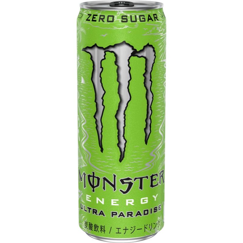 Front of Monster Energy Ultra Paradise can featuring bright green design, logo, and product name (355ml)