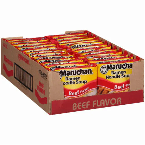 Maruchan Beef Flavour Ramen Noodles (85g) (24 Pack)
