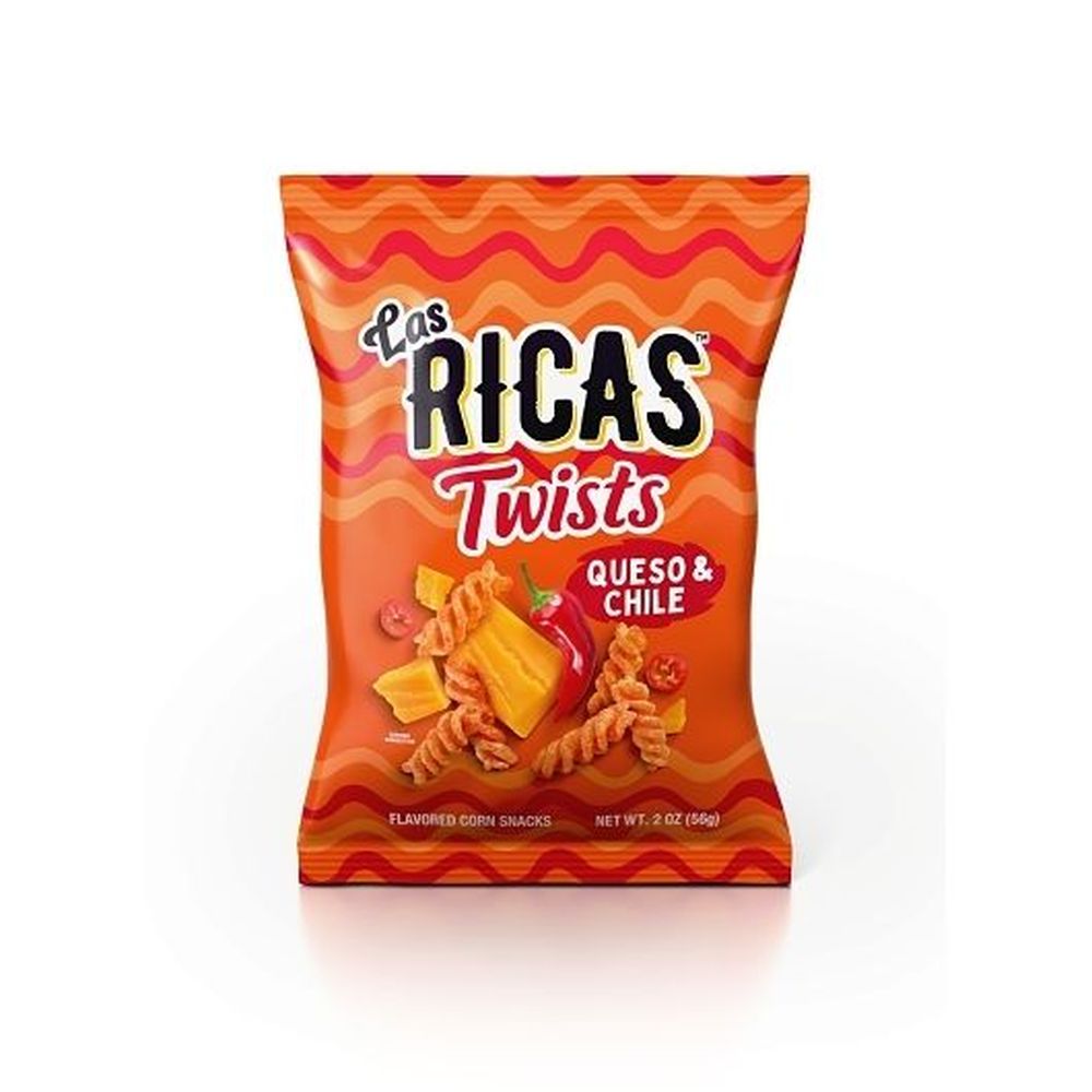 Las Ricas Queso & Chile Twists (56g) product packaging