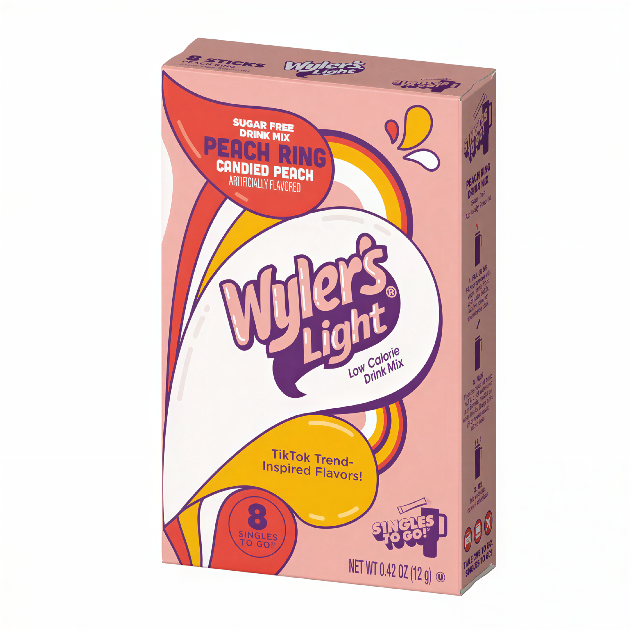 Wyler's Light Watertok Peach Ring Singles To Go (12g)