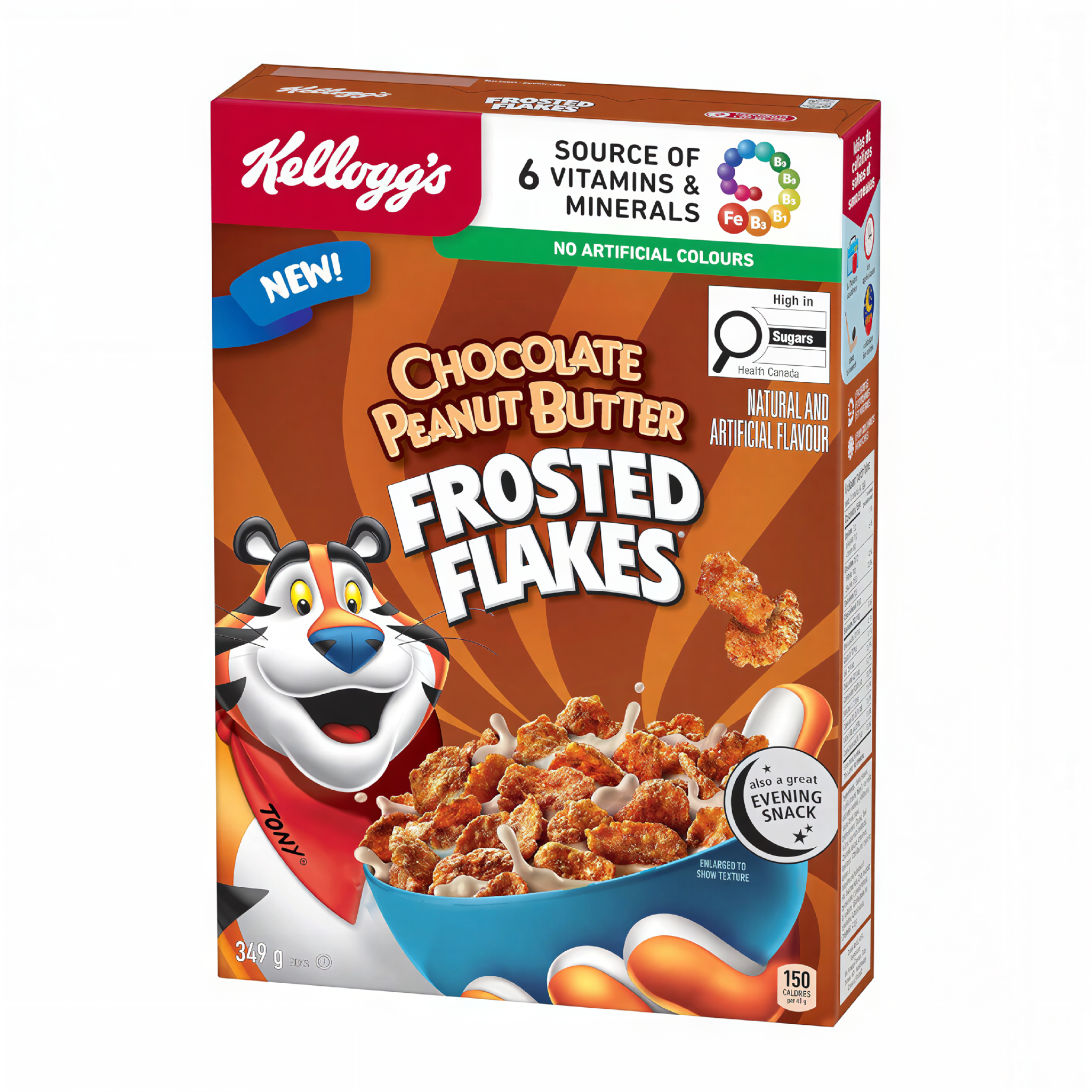 Kellogg's Frosted Flakes Chocolate Peanut Butter Cereal (349g)