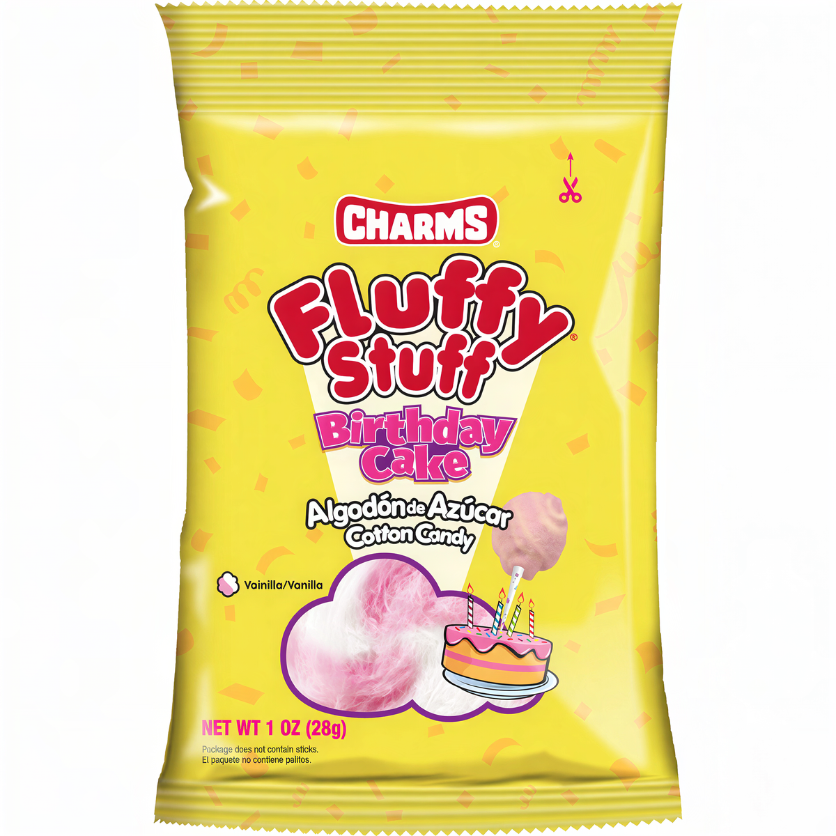 Charms Fluffy Stuff Birthday Cake Cotton Candy (28g)