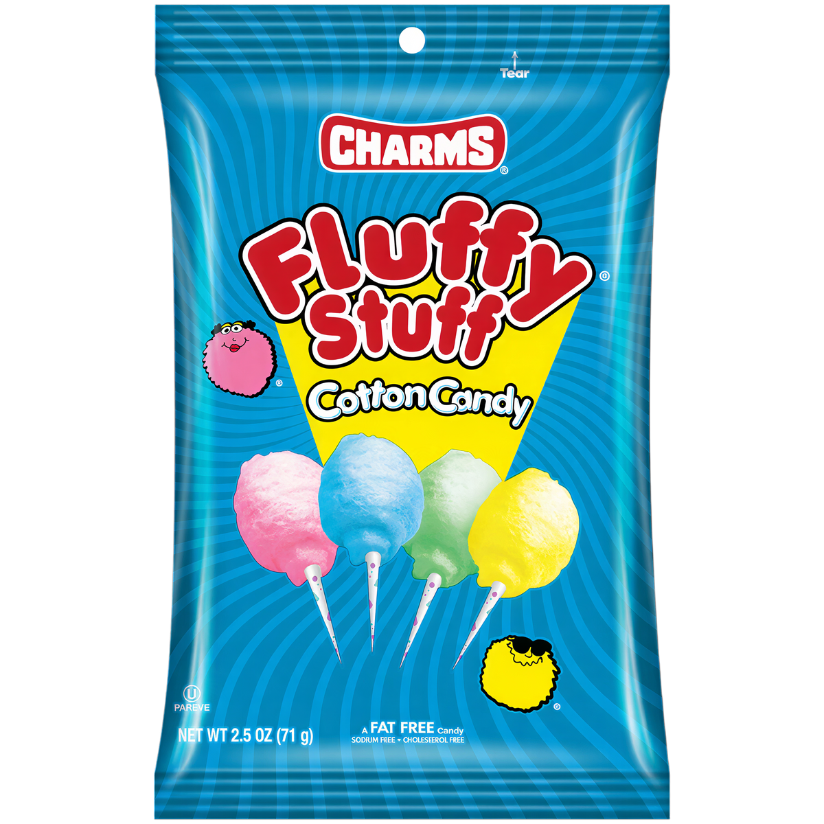 Charms Fluffy Stuff Cotton Candy (71g)