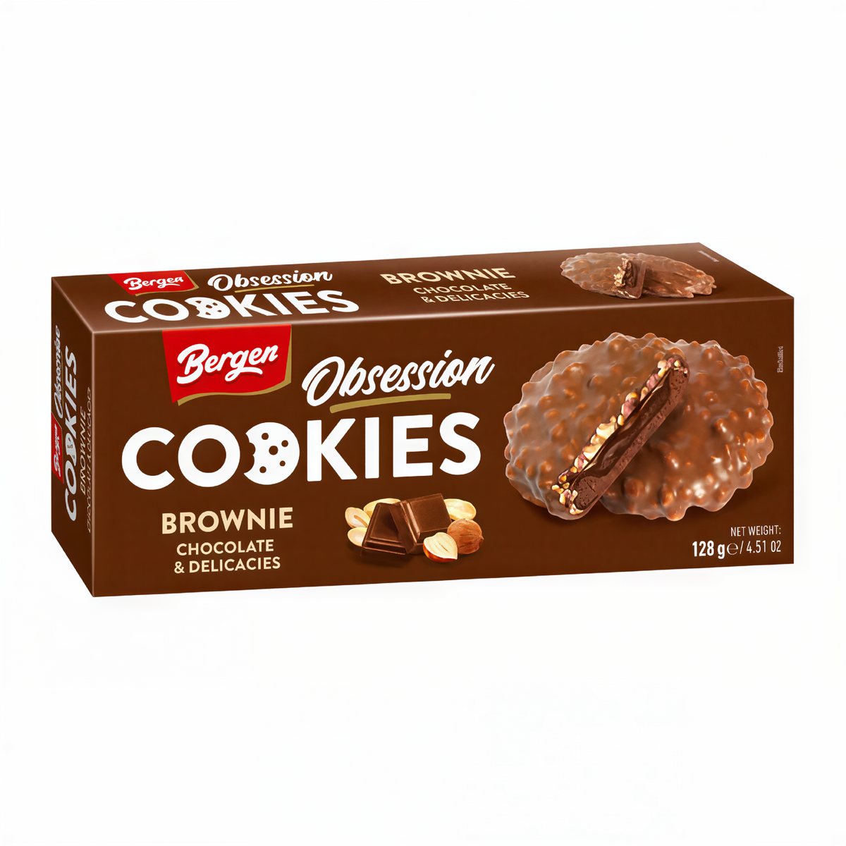 Bergen Cookies Obsession Brownie & Delicacies (128g)