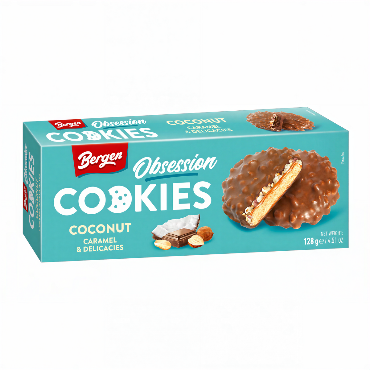 Bergen Cookies Obsession Coconut Caramel & Delicacies (128g)