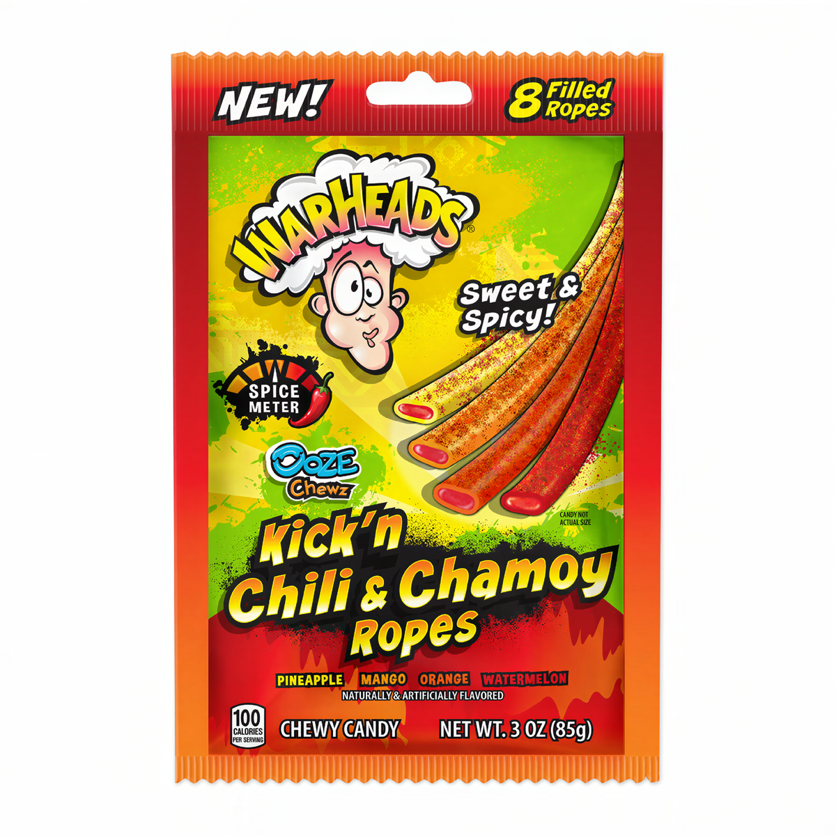 Warheads Kick'n Chili & Chamoy Ropes (85g)