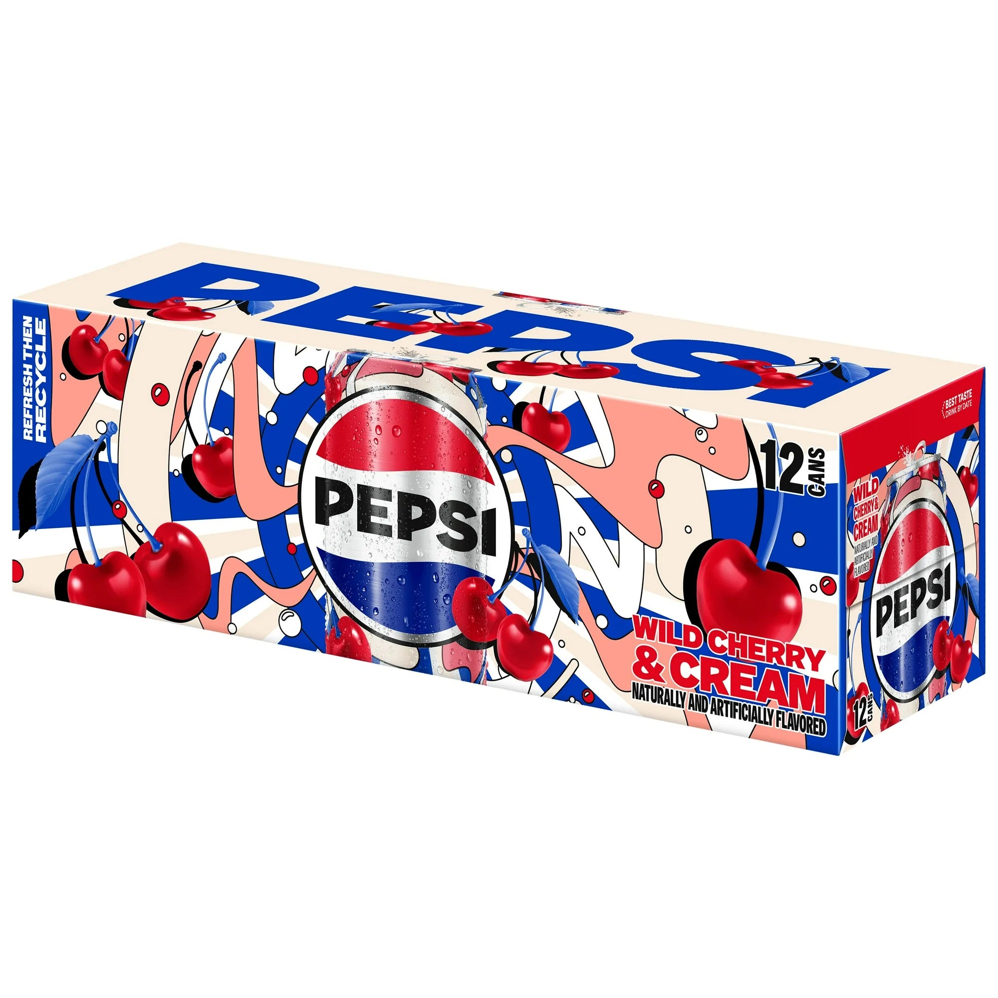 Pepsi Wild Cherry & Cream Case of 12 (12 x 355ml)