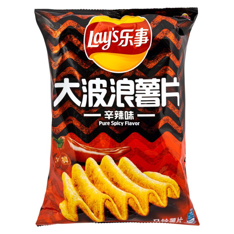 Lay's Deep Ridged Pure Spicy (China) (145g)