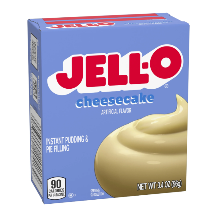 Jell-O Cheesecake Instant Pudding & Pie Filling (96g) product packaging