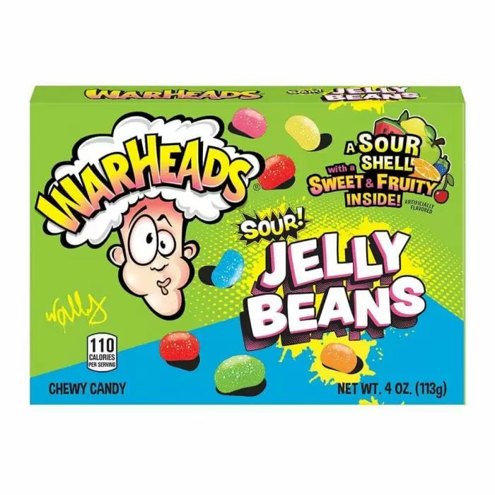 Warheads Sour Jelly Beans Theatre Box (113g)
