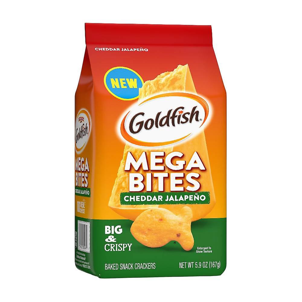 Pepperidge Farm Goldfish Crackers Mega Bites Cheddar Jalapeno Flavour (167g)