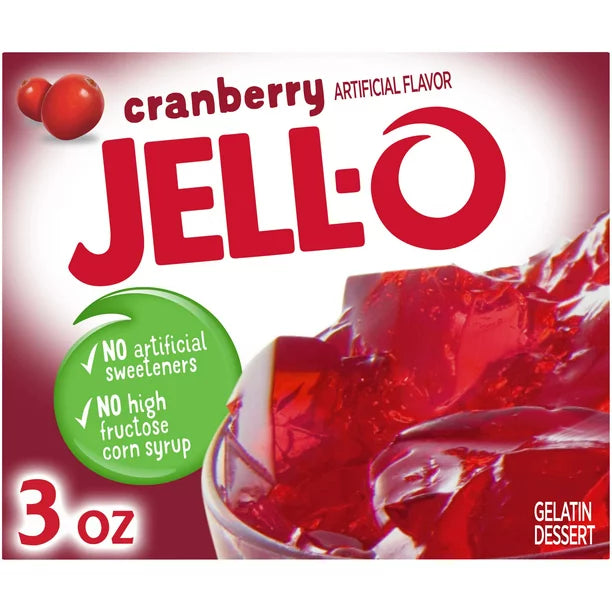 Jell-O Cranberry Gelatin (85g)
