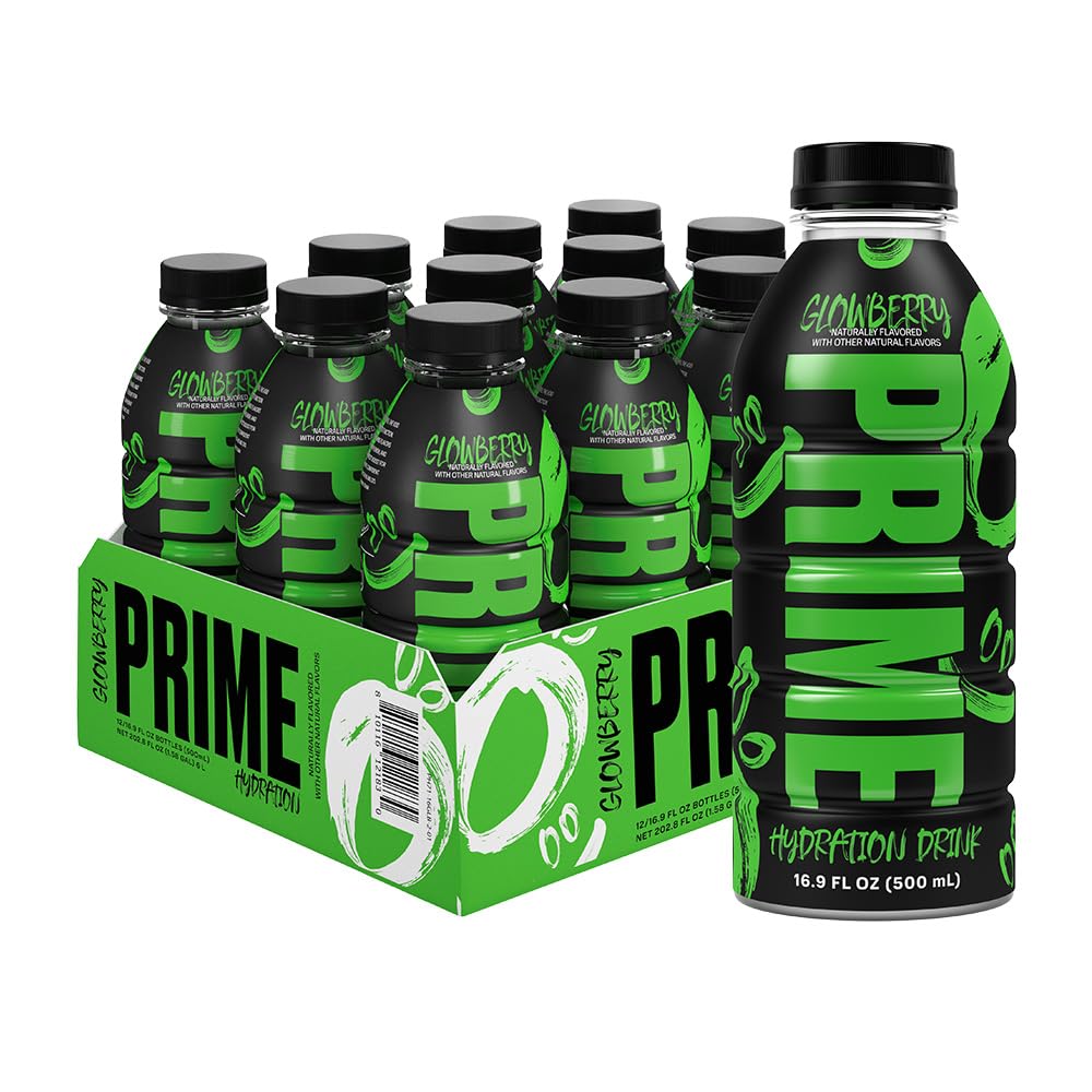 Prime Hydration Glowberry (500ml) (12 Pack) (DENTED/DAMAGED BOTTLES)