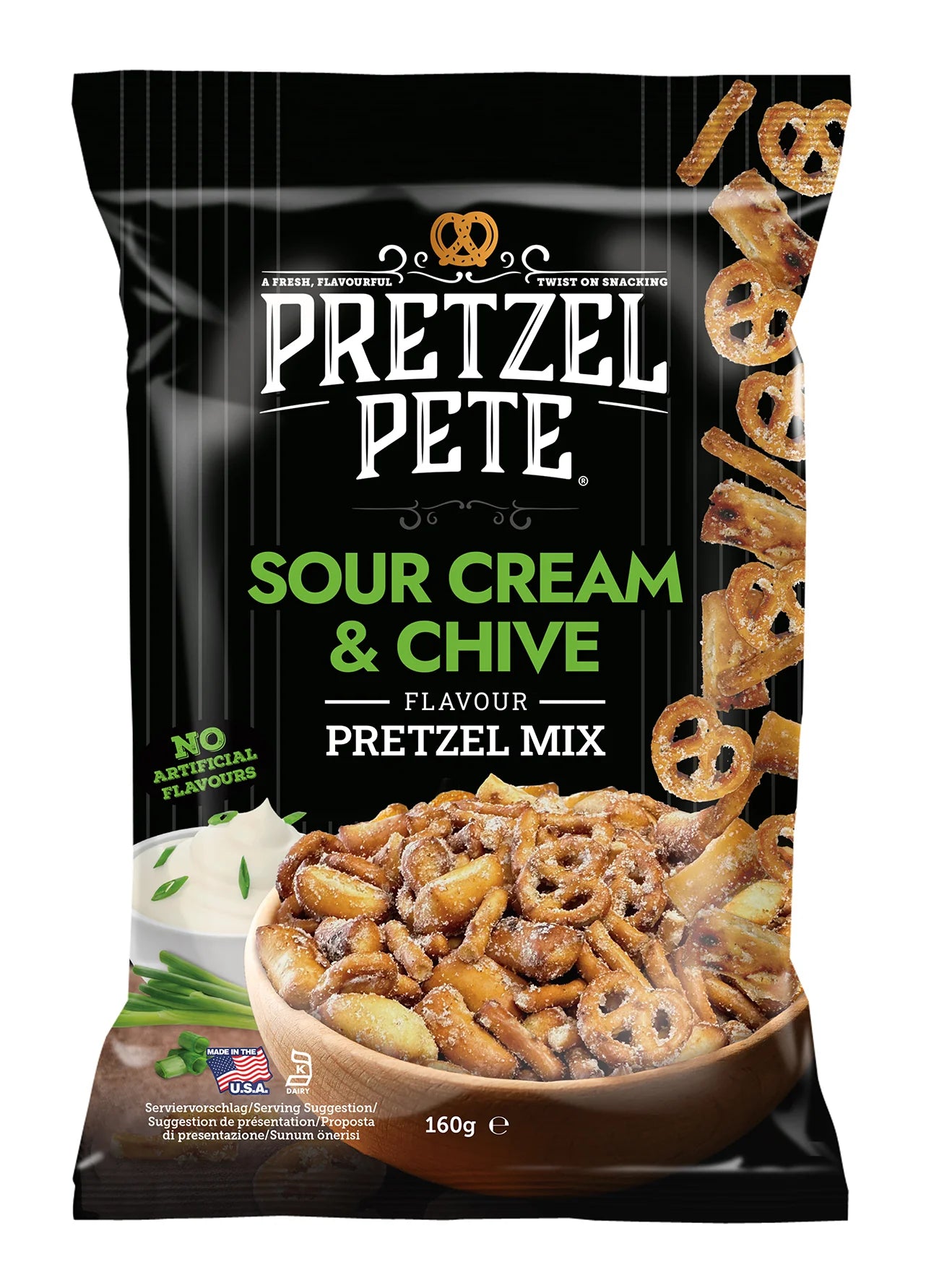 Pretzel Pete Mix Sour Cream & Onion Pretzel Pieces (160g)