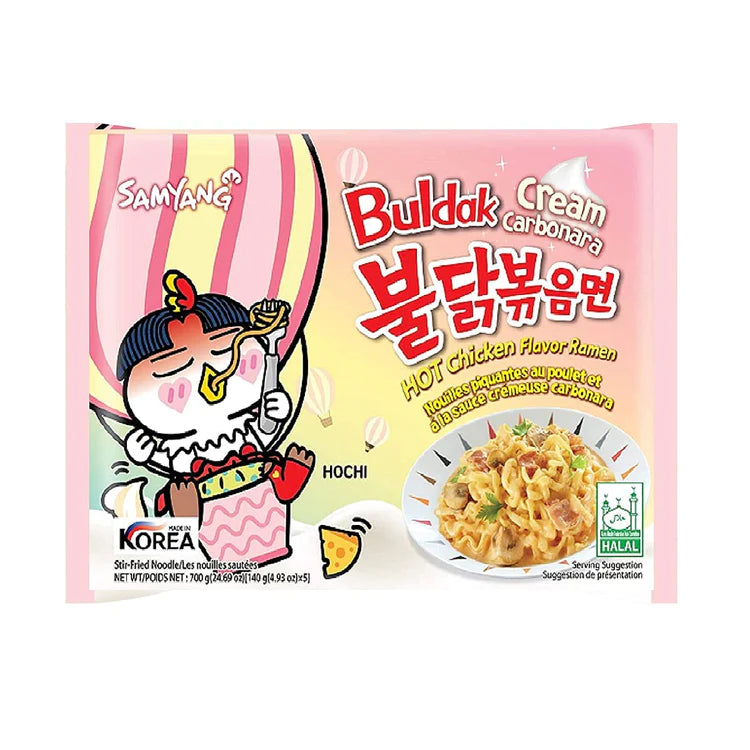 Samyang Buldak Hot Chicken Creamy Carbonara Ramen Noodles (130g)