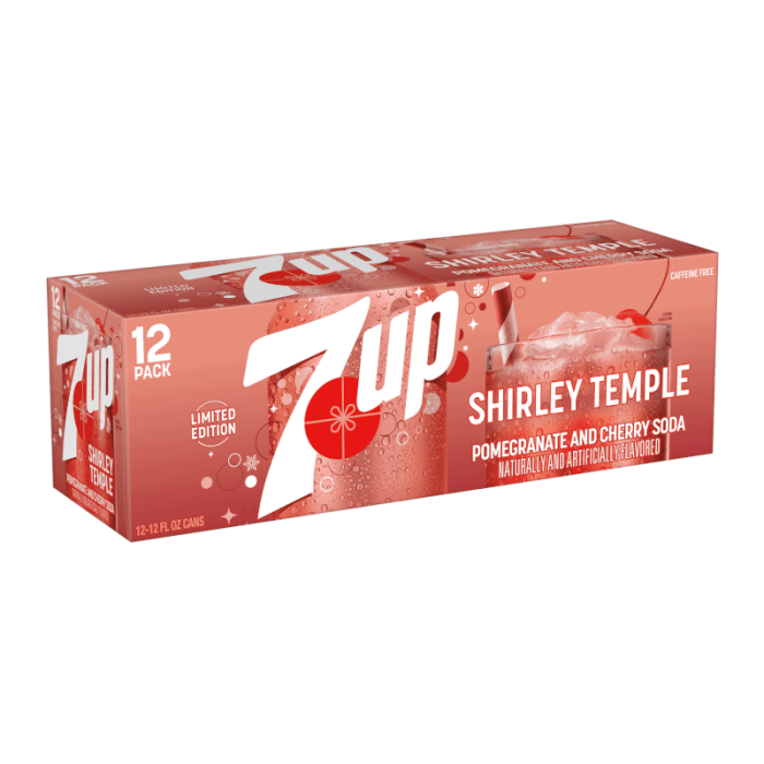 7up Shirley Temple Pomegranate & Cherry Case of 12 (355ml x12)
