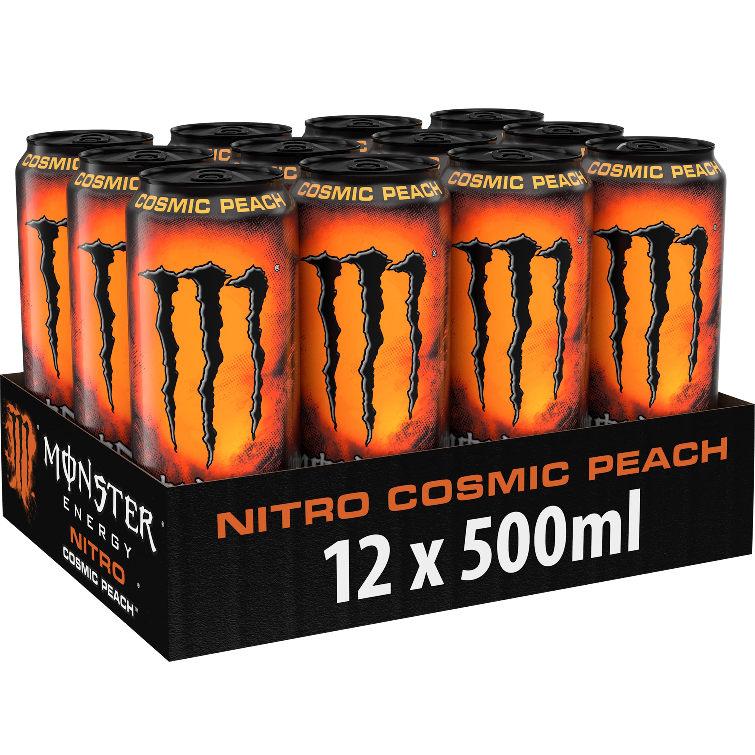 Monster Nitro Cosmic Peach (500ml) (12 Pack)
