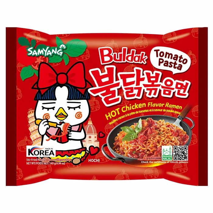 Samyang Buldak Tomato Pasta Hot Chicken Flavour (140g)