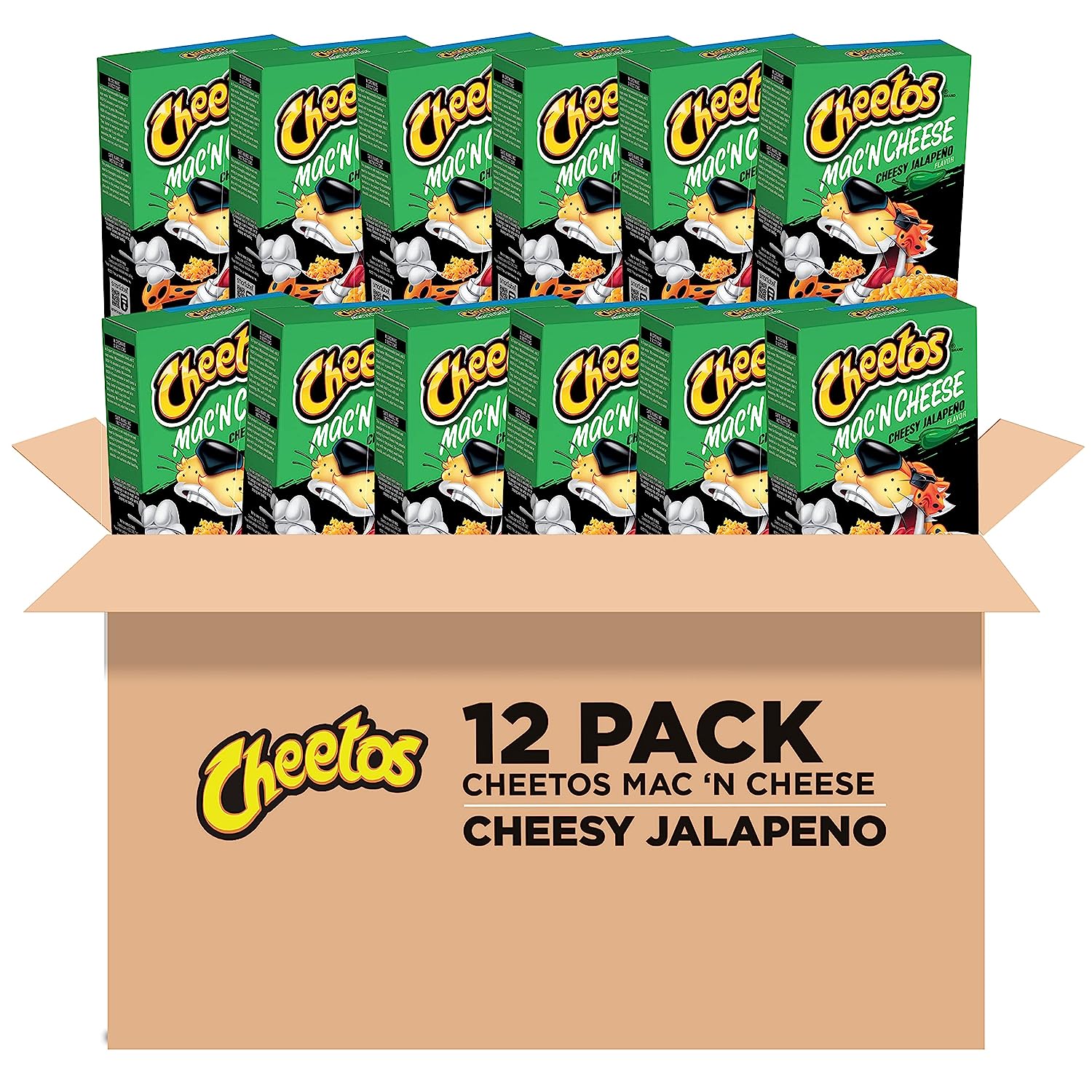 Cheetos Cheesy Jalapeno Mac 'n Cheese Box (164g) (12 Pack)