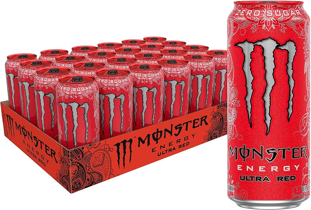 Monster Ultra Red Case of 24 (473ml x 24)