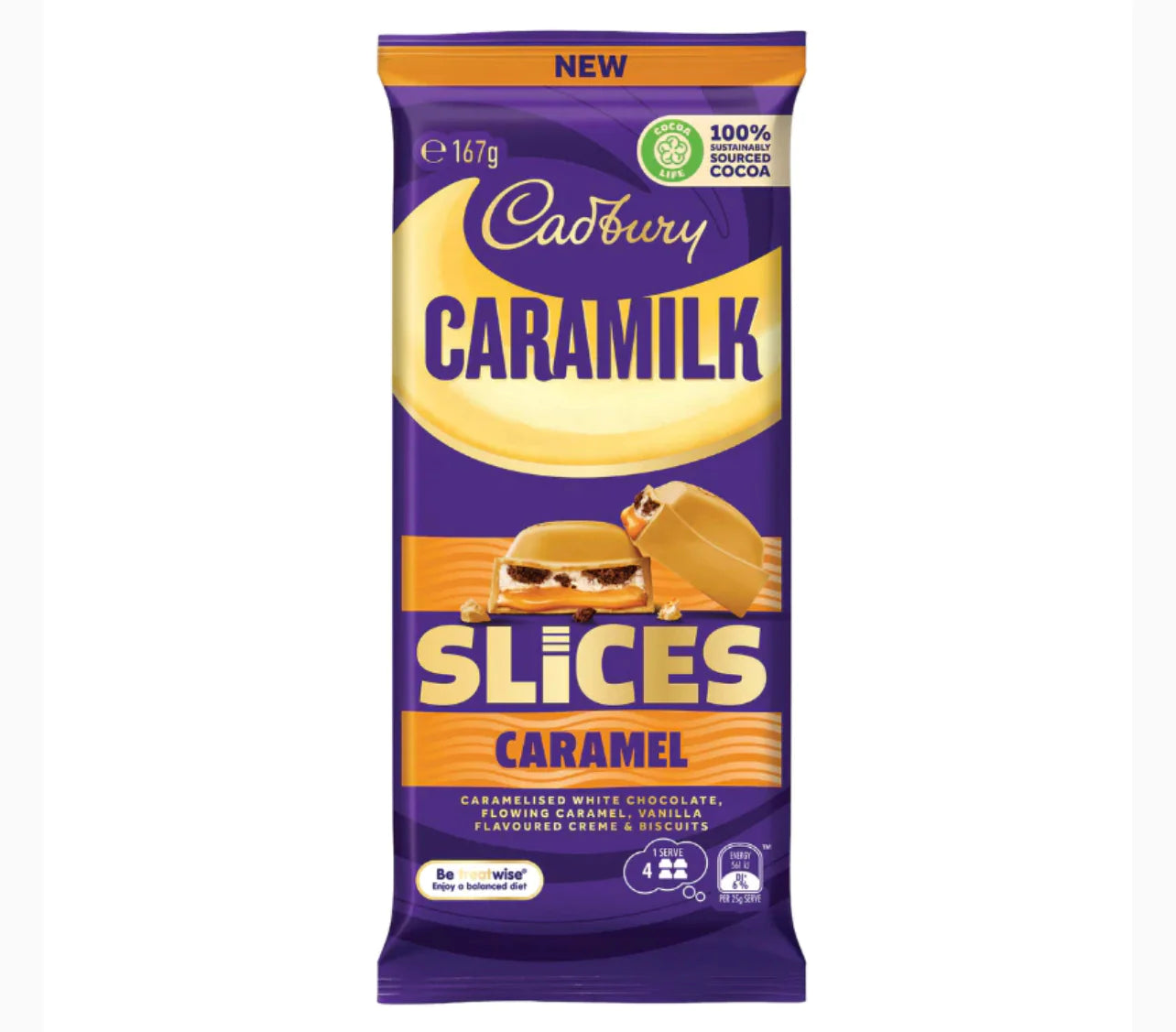 Cadbury's Caramilk Slices Caramel (165g)