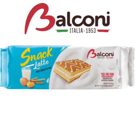 Balconi 10 White Cream Latte Bars (300g)