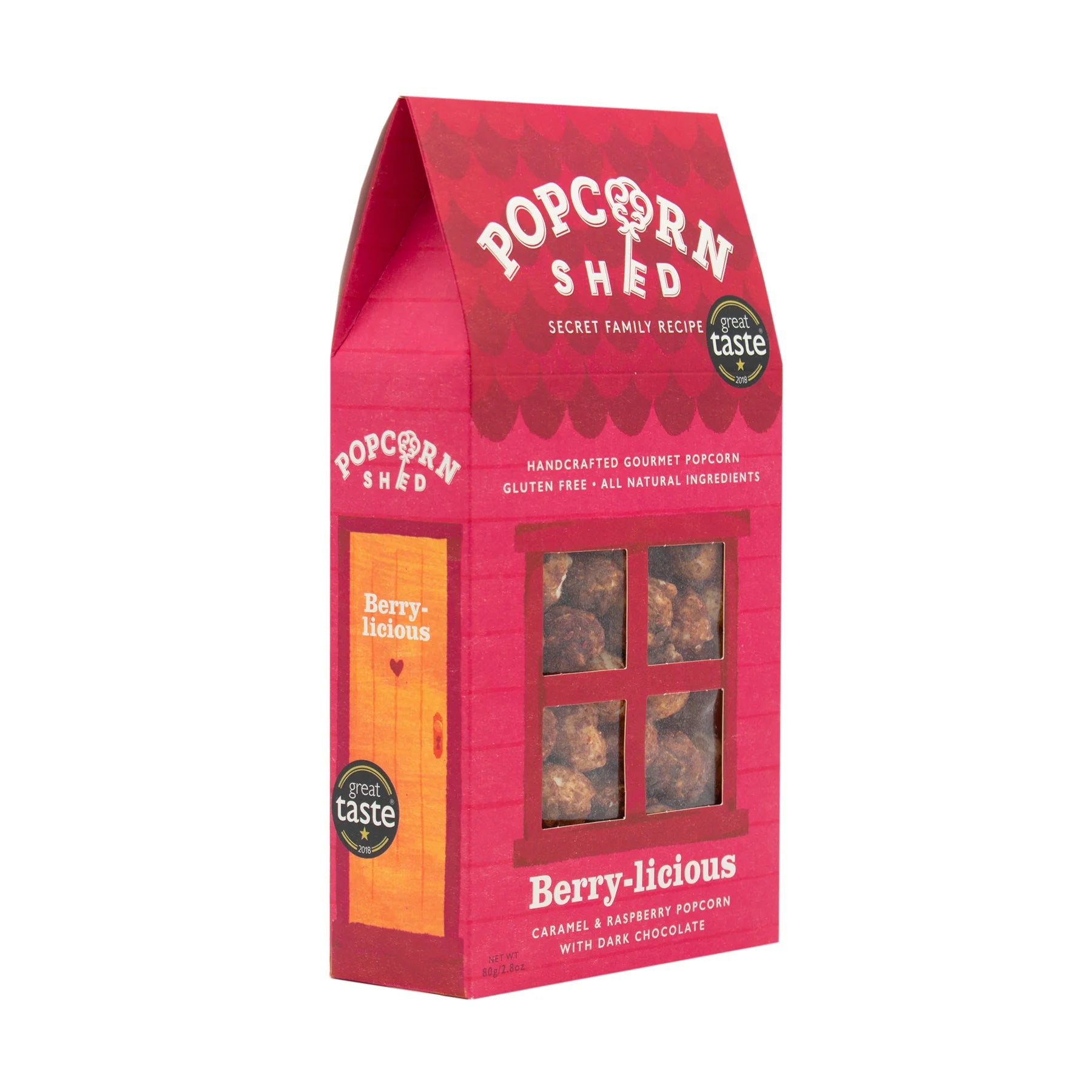 Popcorn Shed Berry-licious Caramel Raspberry Gourmet Popcorn (80g)