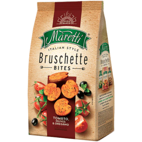 Maretti Italian Style Bruschetta Chips Tomato, Olives & Oregano (70g)