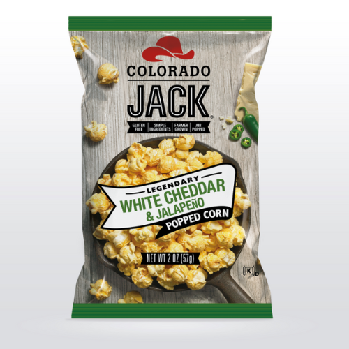 Colorado Jack White Cheddar & Jalapeno Popcorn (57g)