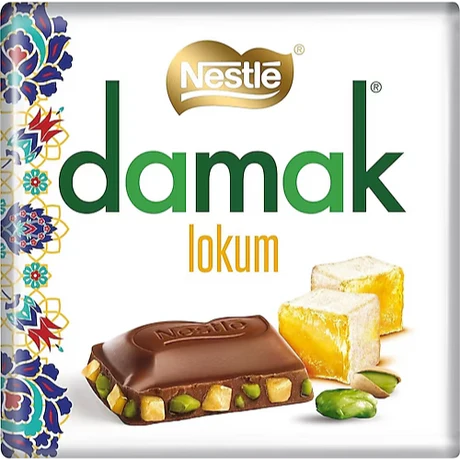 Nestle Damak Pistachio & Turkish Delight Chocolate Bar (60g)