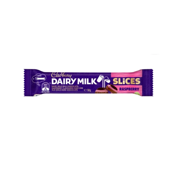 Cadbury Dairy Milk Raspberry Slice Bars (50g)