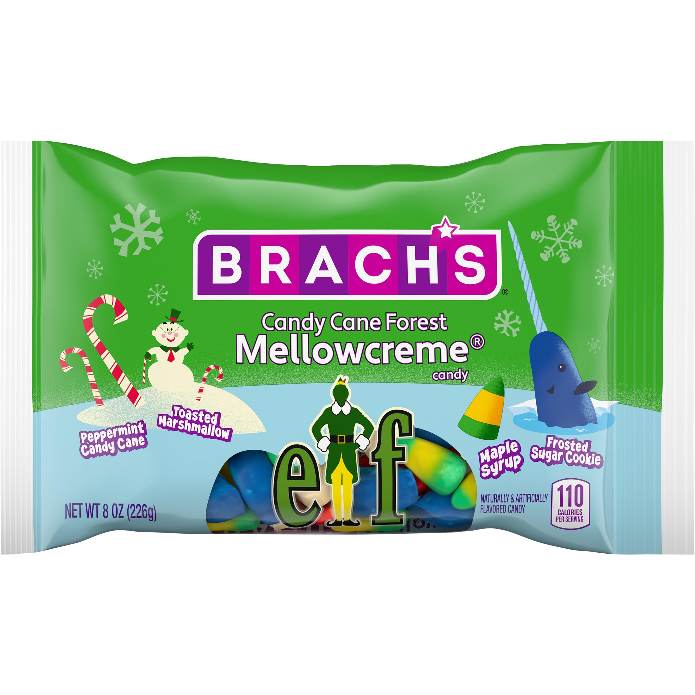 Brach's Elf Candy Cane Forest Mellowcreme Candy (226g)