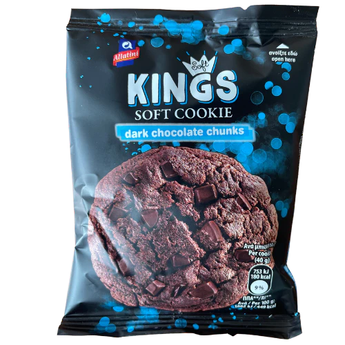 Kings Soft Cookie Dark Chocolate Chunks (40g)