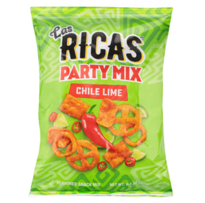 Las Ricas Chile Lime Party Mix (50g) product packaging