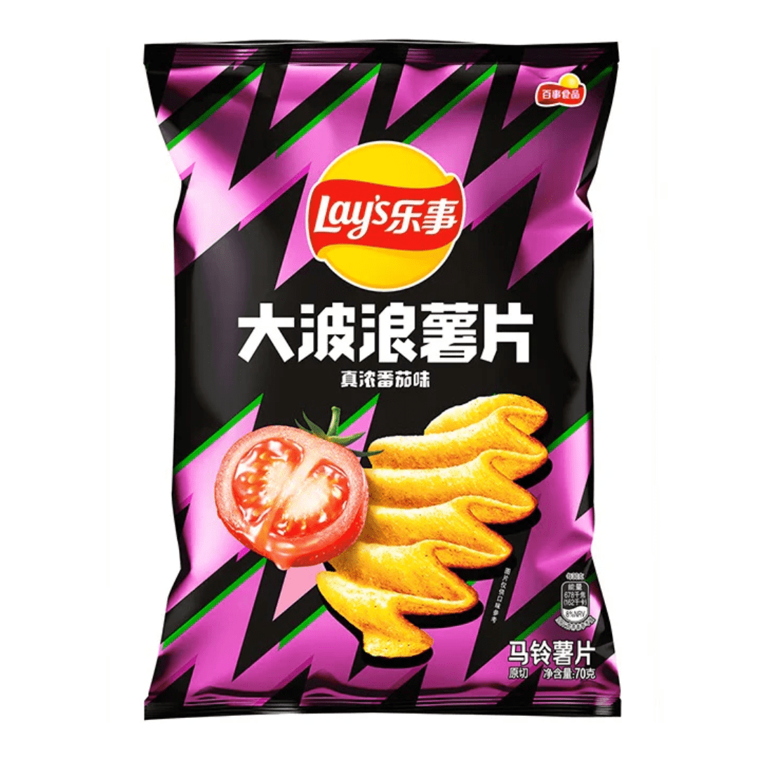 Lays Deep Ridged Tomato (China) (70g)