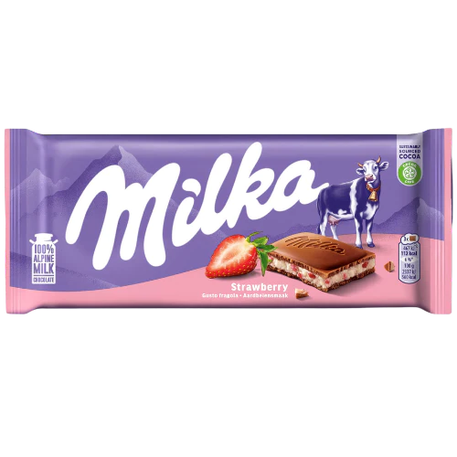 Milka Strawberry (100g)