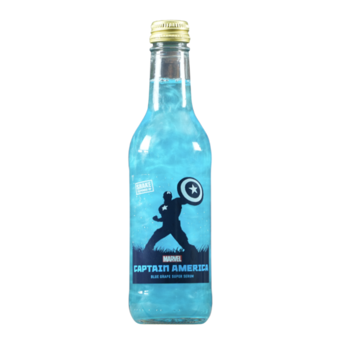Marvel Captain America Blue Grape Super Serum (330ml)  product packaging